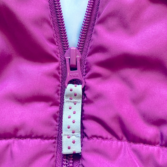 Lands' End Puffer Vest Purple Turquoise Fall Layer Outdoor Large 6x/7 - Picture 2 of 5